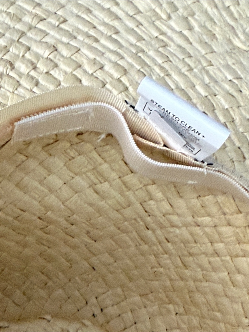 Universal Thread Straw Wide-Brim Boater Hat with Shell Band NWT - Picture 4 of 7